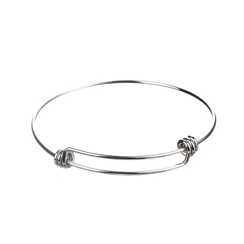 Vòng đeo tay bằng thép không gỉ 304, không thấm nước, mạ điện, bề mặt được đánh bóng điện cực, có thể mở rộng, vật liệu tự làm, vòng đeo tay 4