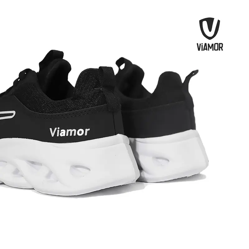 Sepatu Viamor Running Hero Series Hitam Putih / Sepatu Sneakers Casual Sport Pria Wanita Size 36-43 Kerja Shoes 2