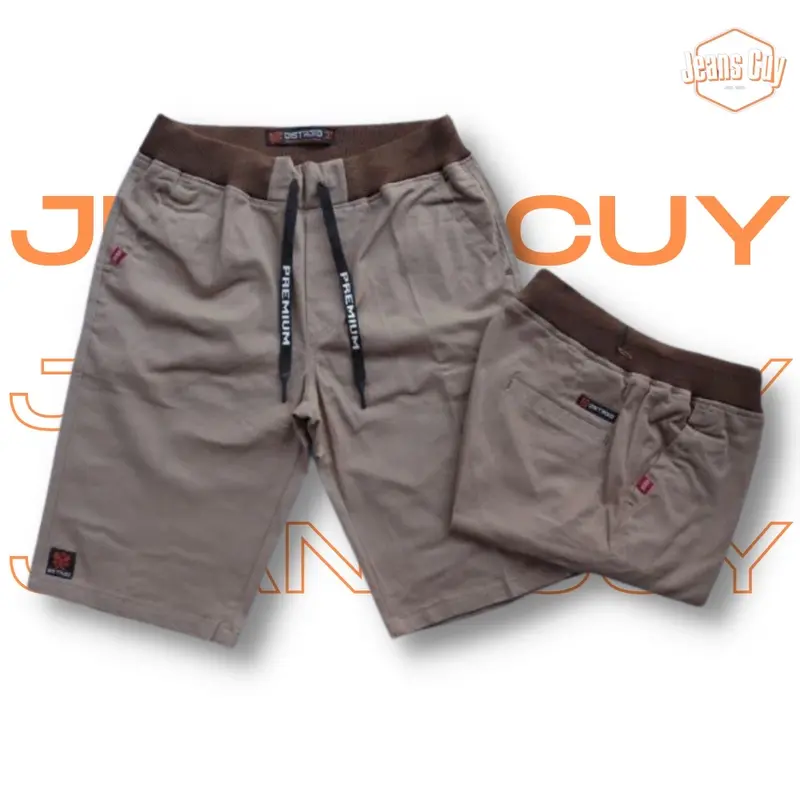 (COD) Celana Pendek Cinos Pinggang Karet Casual, cocok harian, nongkrong, kerja (RIP PDK) Katun Chino Distro 1