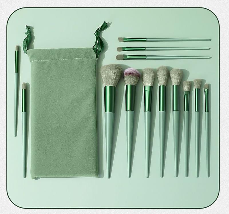 Product Introduction of Sijiqing 13-Piece Makeup Brush Set | Quick-Drying Skin-Friendly & Portable | Full Face Essentials for Everyday & Travel | Perfect for Foundation, Blush & Contouring | #TikTokSGBeautyGuru #SingaporeMakeupFinds #ViralBrushSet 8