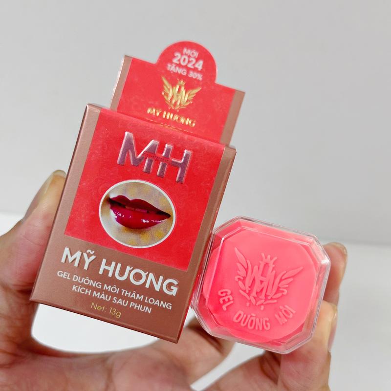 Sáp Dưỡng Môi Mỹ Hương (Handmade) - Son Dưỡng Môi Chống Thâm Loang, Không Bị Nứt Nẻ, Lành Tính 13g Nữ - Cho Bé