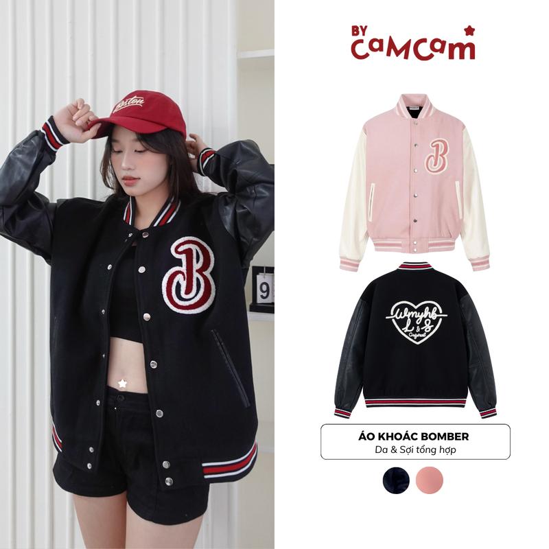 Áo Khoác Bomber Varsity Basic Dày Dặn Đường Phố Bycamcam Jacket Nam Nữ