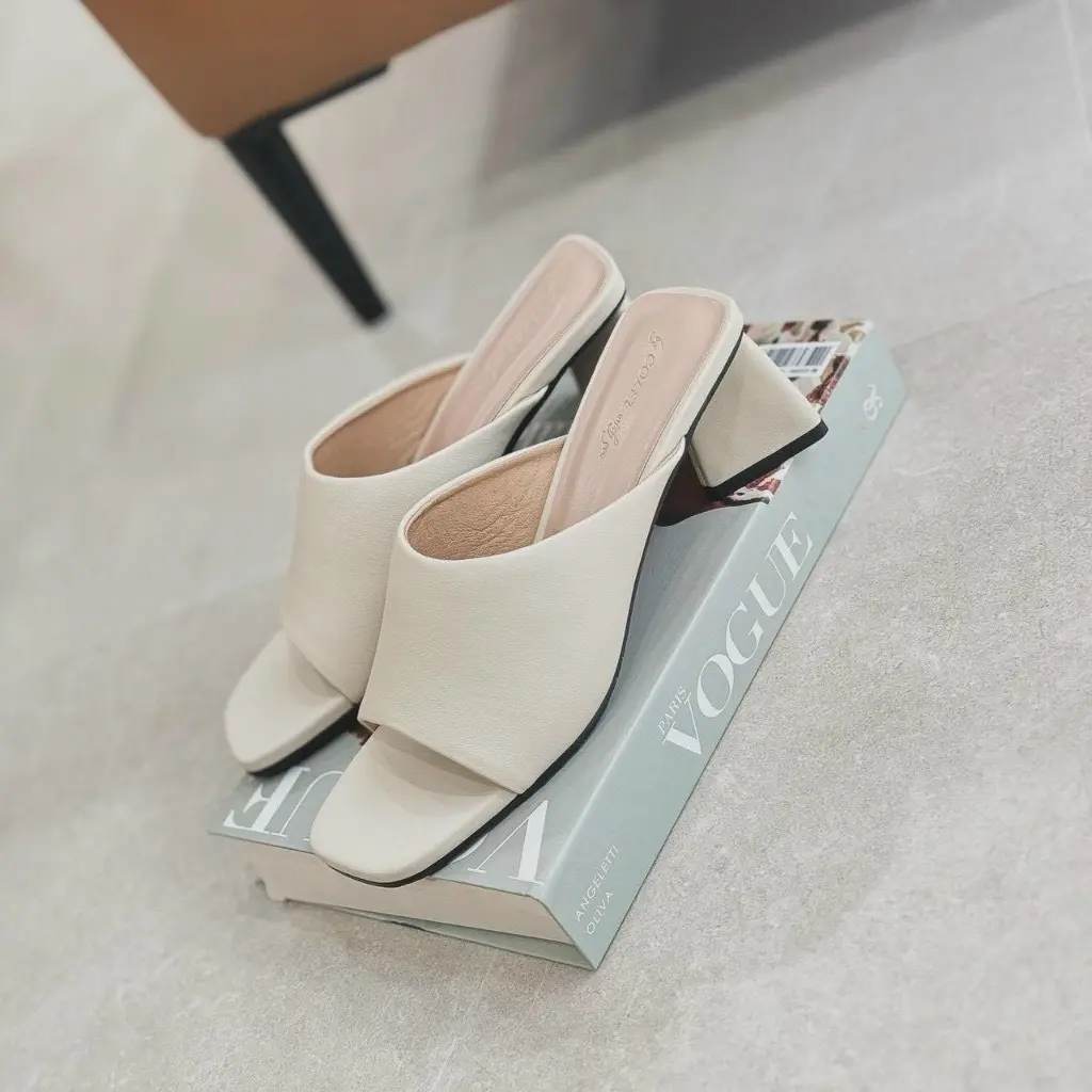 GUỐC NỮ QUAI NGANG BẢN TO GÓT VUÔNG CAO 5CM D27 HACHI SHOES