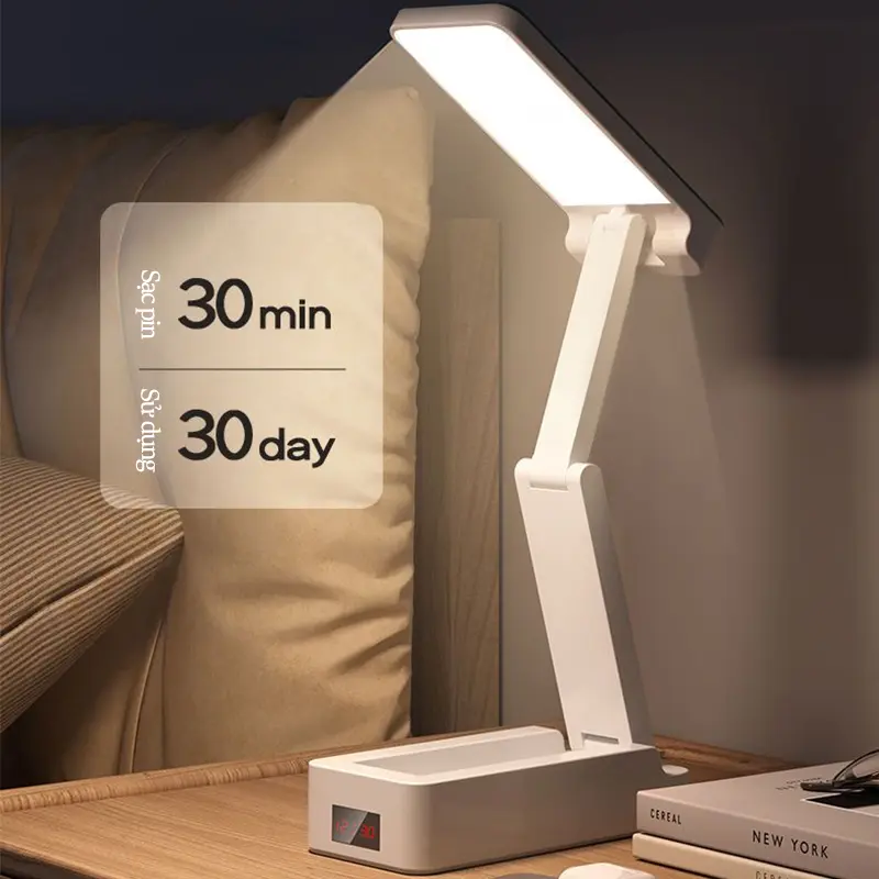 Đèn bàn LED đọc sách ban đêm, bảo vệ mắt, điều chỉnh độ sáng