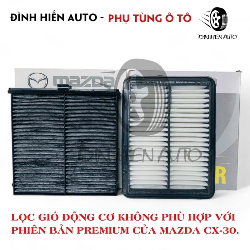 Lọc gió động cơ + lọc gió điều hoà xe Mazda 3 1.5 (2020-2024) (BDGF61J6X/ S801133A0) Phụ Tùng Phụ Kiện