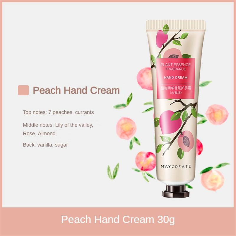 Product Introduction of MAYCREATE Hand Cream Bodybuilding Research New 30g Plant Essence Moisturizing Hand Cream Cosmetics New Makeup 24