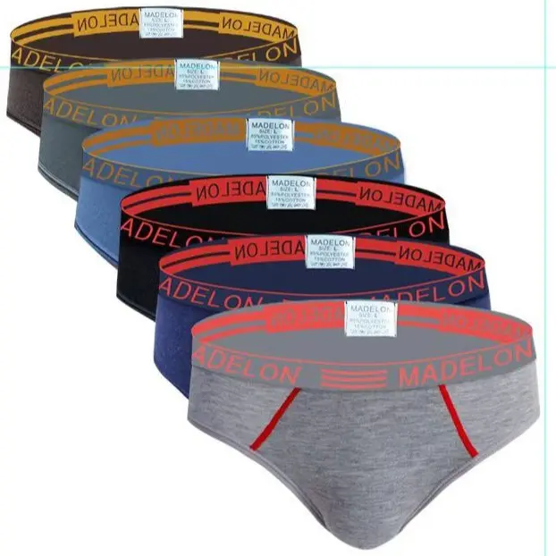 Promo 3 , 6 , 12 Pcs Celana Dalam Pria Madelon Segitiga Katun Art 8885