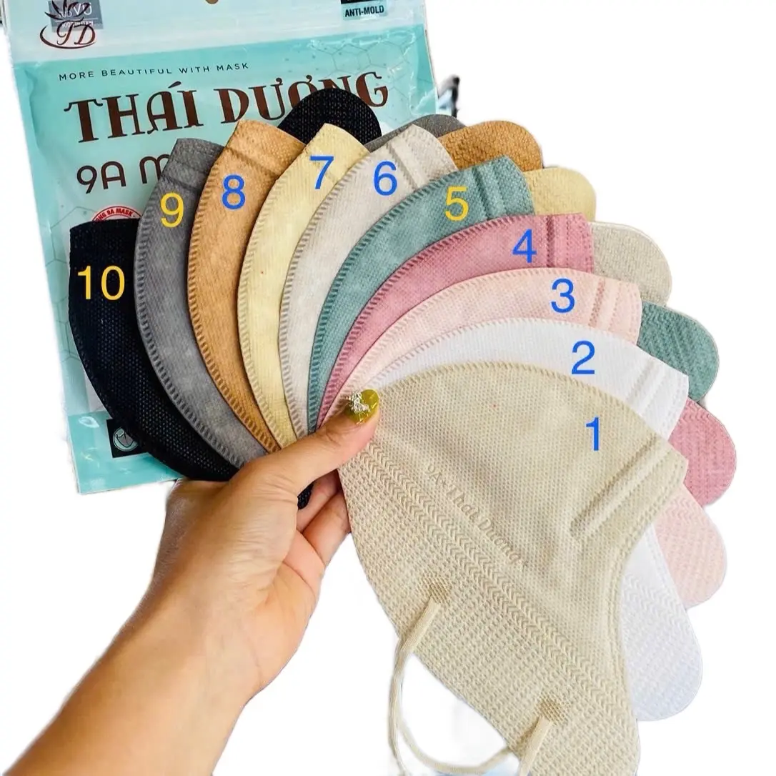 Khẩu trang 9A Thái Dương phom to 5 lớp chống nắng toàn diện (Sét 100 cái) - Thương hiệu uy tín