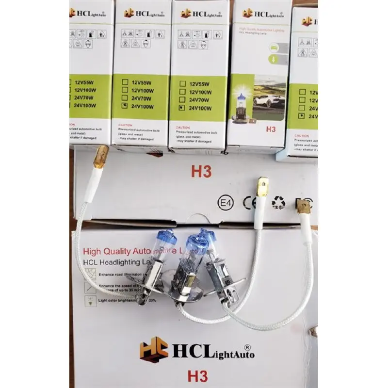 Bóng đèn pha ô tô H3 đầu xanh. Bóng H3 12v 24v 0
