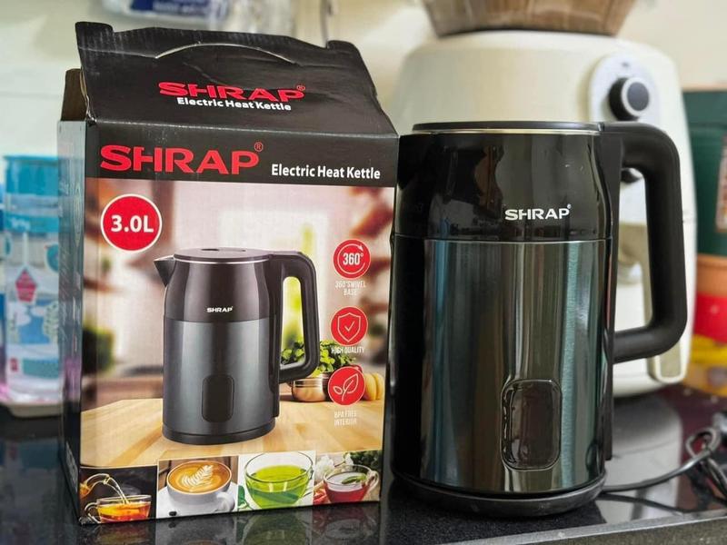 Ấm siêu tốc THÁI LAN SHARP dung tích 2 lít Đun Nước Bình Đun Nước 0