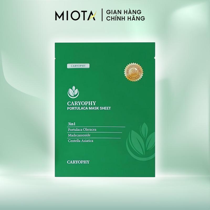 Combo 10 Miếng Mặt Nạ Dưỡng Ẩm, Mờ Thâm, Giảm Mụn Caryophy Portulaca Mask Sheet 22g Skincare