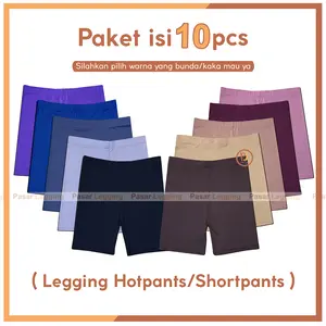 Paket Isi 10pcs Hotpants / Celana Hotpants / Legging Hotpants / Shortpant / Celana Shortpants / Legging Shortpant / Legging Pendek Dalaman Wanita Shorts / Bawahan Dewasa