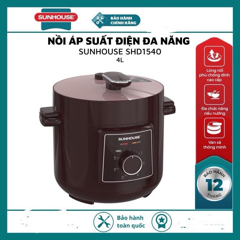Nồi áp suất điện 4 lít sunhouse 1540 hàng chính hãng bảo hành toàn quốc 12 tháng