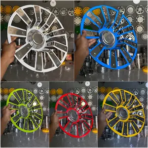 Wildop Spider AJ plat Kendaraan Ban Car Tire 2pcs Bahan CROM Kualitas Baik untuk Truck Belakang Ring 16 Dobel