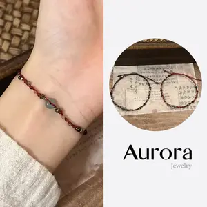 Aurora - Gelang Retro Chinese Style Adjustable Handmade Braid String Bracelet Fashion Couple Adjustable Bracelet