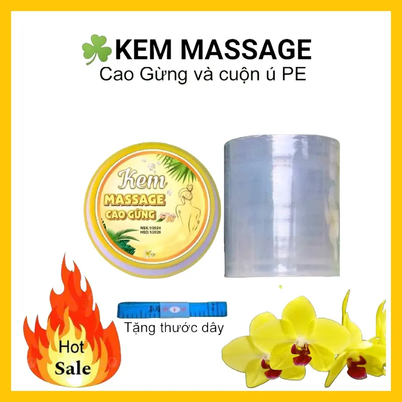 Combo 3 Món Kem Massage Cao Gừng - Mẫu cải tiến 250g - Trang Nguyễn Shop Nữ Dưỡng Body Dưỡng Thể Body Oil Women Làm Đẹp Da 0