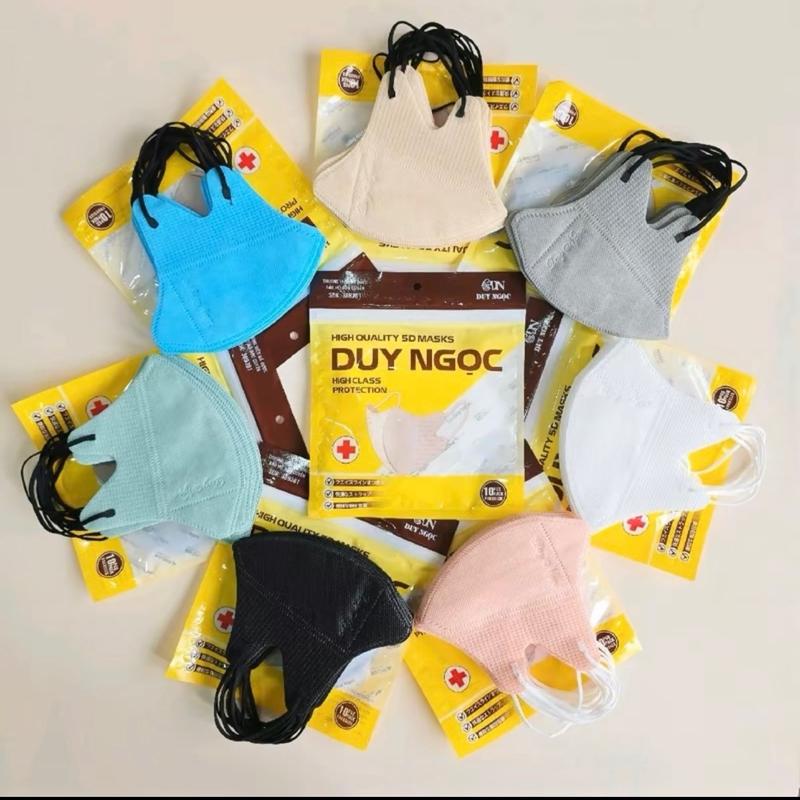 [TÚI ZIP ] 600 Chiếc Khẩu Trang 5D Duy Ngọc Mask nhiều màu chống nắng, bụi mịn ... khẩu trang  5d khẩu  trang