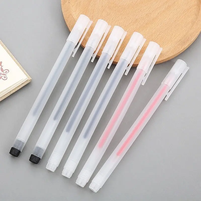 Bút bi nước  WK123 mực gel  cute mực đen xanh đỏ nét 0.5mm mực đều nét chữ đẹp đủ màu nhanh khô