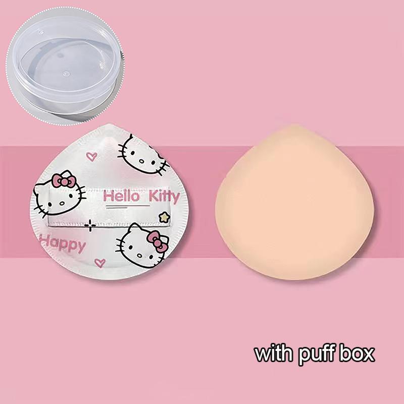 Product Introduction of Cartoon Sanrio My Melody Kuromi Y2k Cotton Candy Air Cushion Powder Puff Ins Girl Heart Kawaii Beauty Makeup Tool Festival Gifts 32