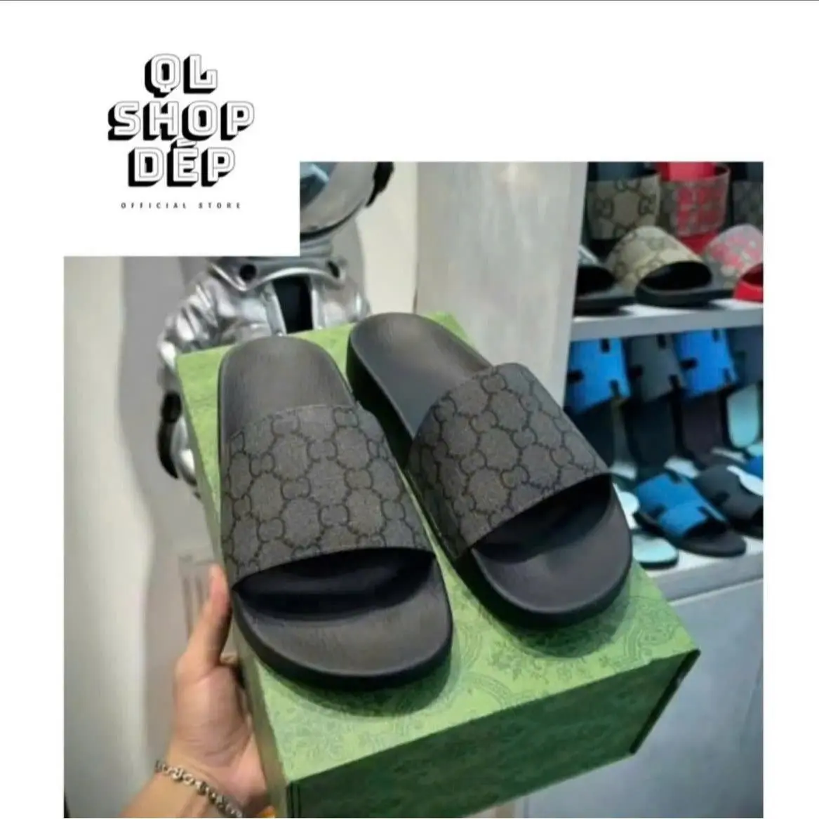 Dép quai ngang Guciiiiiiiii đúc nguyên khối size 36-43 phong cách sang trọng mới nhất 2025