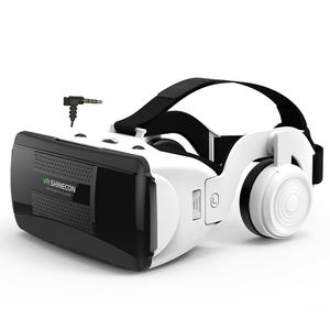 注目 スマホ用 3DVRゴーグル（メガネ付き）、スマホ専用VRヘッドセット、ヘルメット型レンズ搭載スマートゴーグル、スマホ対応ヘッドフォンゴーグル、ウェアラブル、人気商品