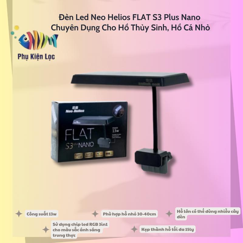 Đèn Led Neo Helios FLAT S3 Plus Nano Chuyên Dụng Cho Hồ Thủy Sinh, Hồ Cá Nhỏ