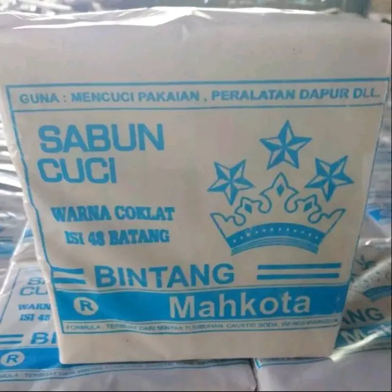 Sabun Cuci Ajaib Bintang Mahkota - 1 Pack isi 8 Batang Anti Bakteri di Kain 3