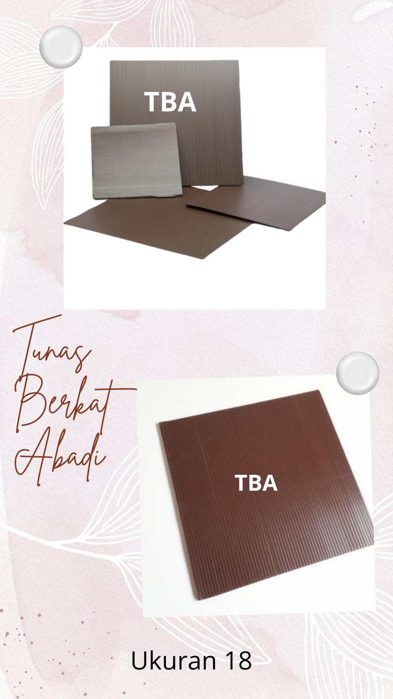 Product Introduction of Tatakan kue coklat kotak 18 cm  / Alas Kue Ulang Tahun 6