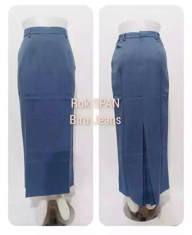 rok span dan celana resleting brand syakira Poliester Formal Karet Formal Kerja Nyaman Stretch Kantor Panjang Sekolah 3