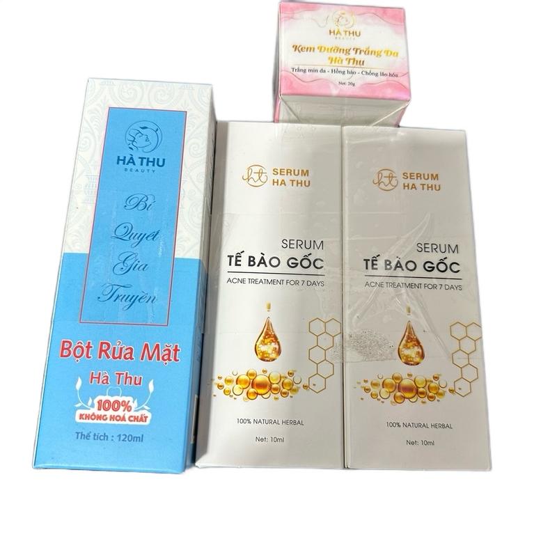combo 2 serum,bột rửa mặt kem dưỡng Skincare Làm Đẹp Da