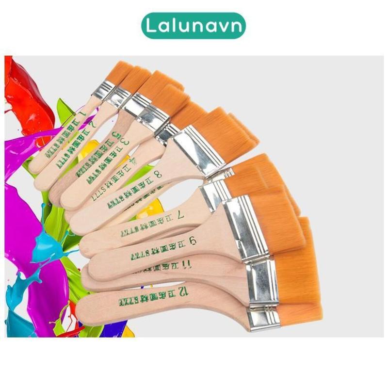 Chổi vẽ màu acrylic sơn tường màu 3d tranh vẽ các loại nhiều size - A32