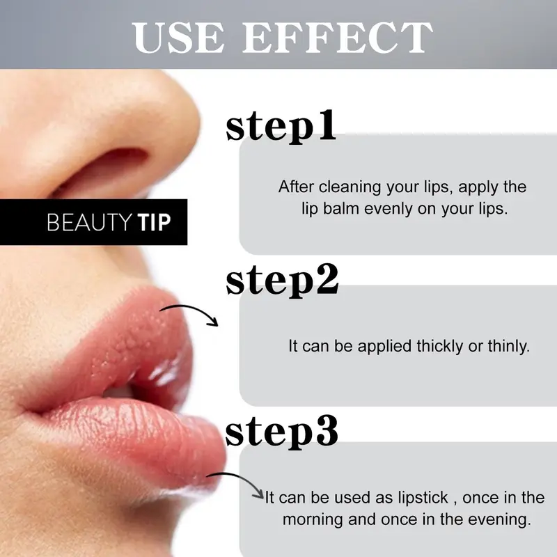 Moisturizing Lip Balm, Natural Turmeric Lip Balm, Hydrating Lip Treatment For Women & Girls 7