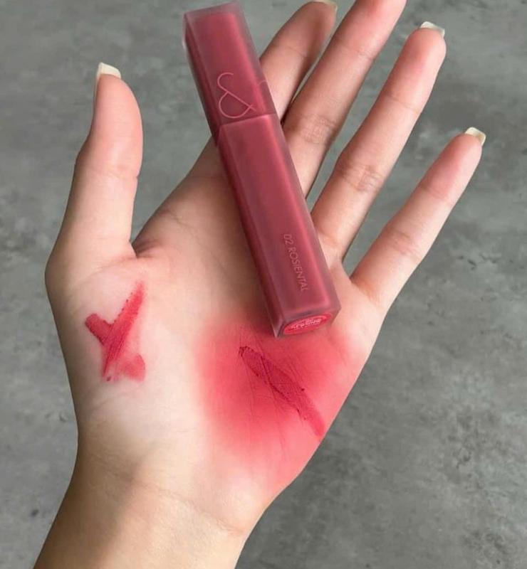 Son Romand Blur 02 Rosiental Kem Lì Vỏ Vuông Blur Fudge Tint Màu Cánh Hồng Khô 5g