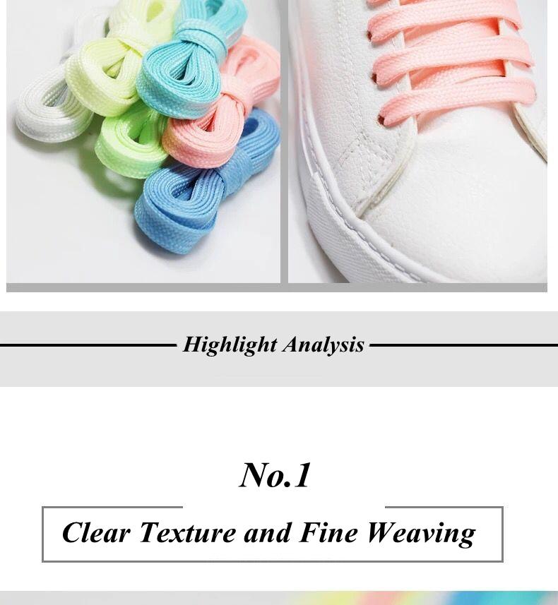 Product Introduction of 1Pair Luminous Shoelaces Sneakers Shoelace Flat Shoe Laces Flash Party Glowing Shoe Lace Kids Adult Fluorescent Shoelaces 7