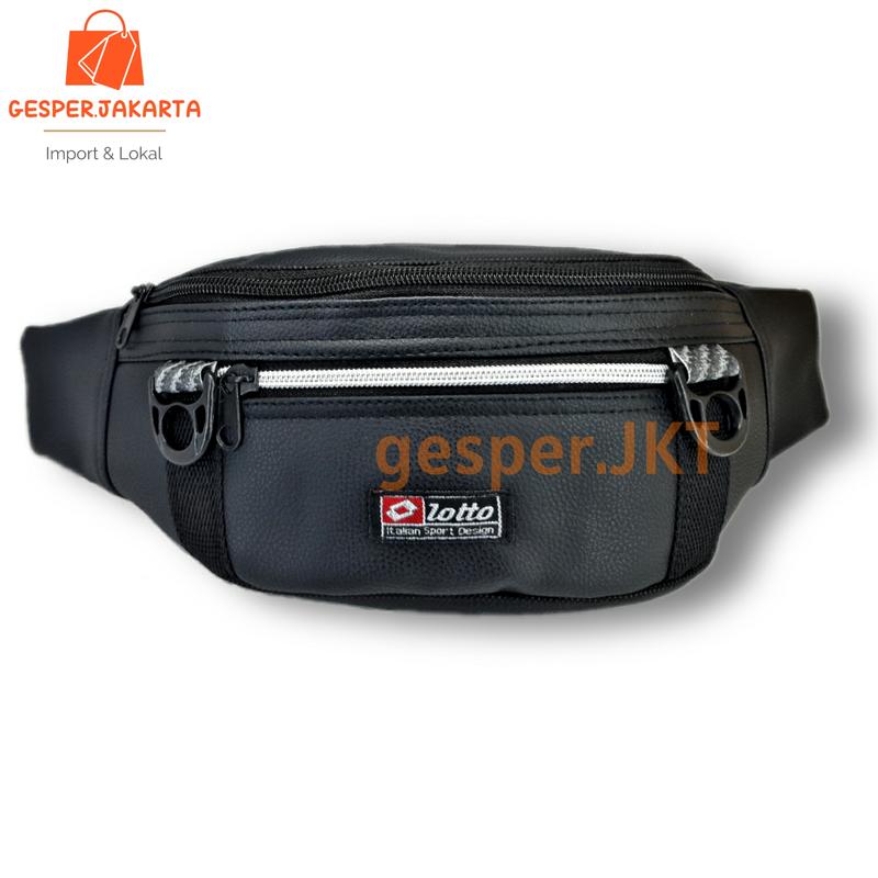 Waistbag Tas Selempang Hitam Polos Pria dan Wanita Waterproof/Antiair Pinggang Slingbag waistbag casual wesbek kecil merah maron 2
