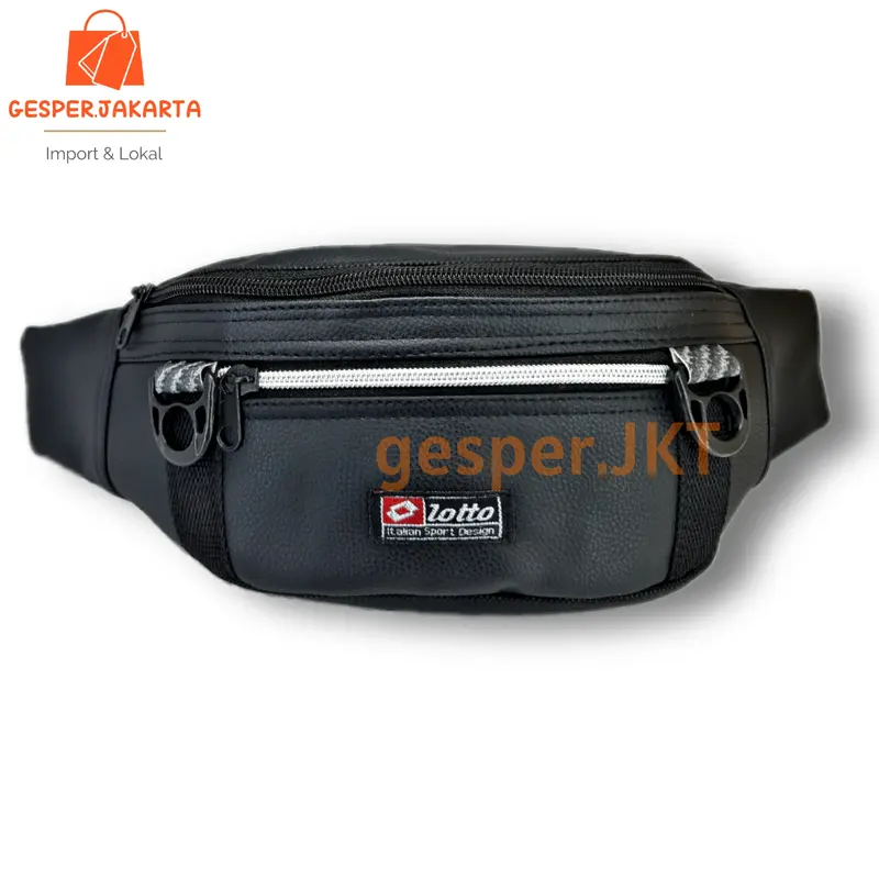 Waistbag Tas Selempang Hitam Polos Pria dan Wanita Waterproof/Antiair Pinggang Slingbag waistbag casual wesbek kecil merah maron 2