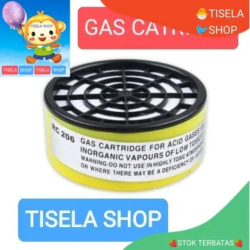 krisbow catridge gas asam dan uap masker respirator filter 093902 0