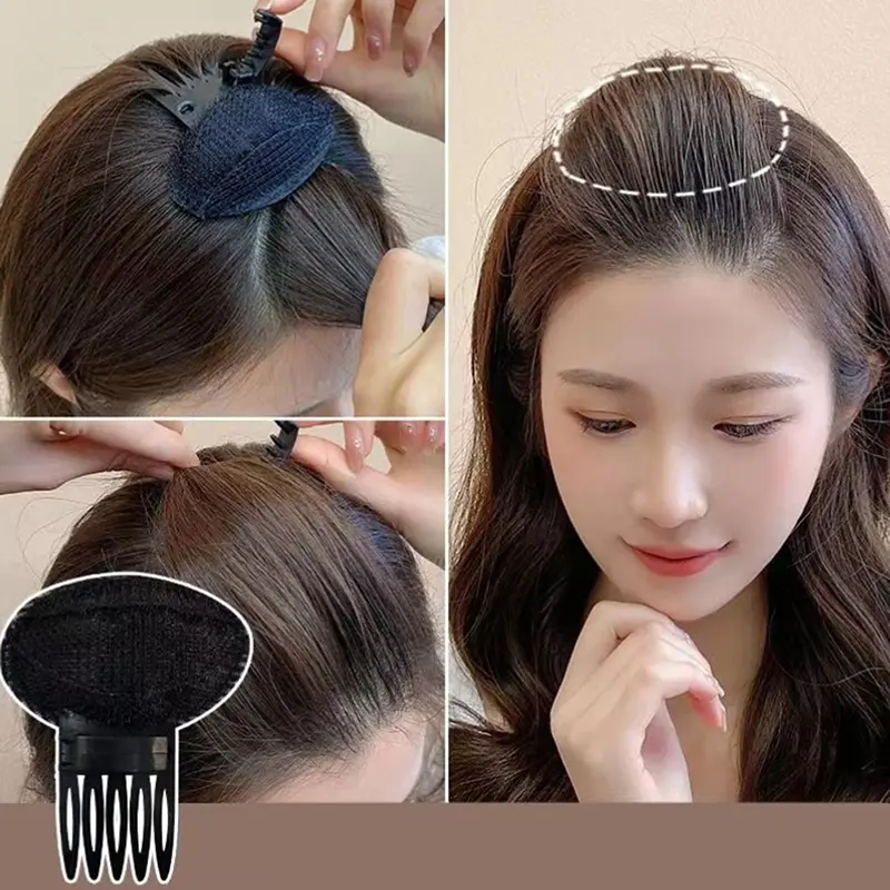 Đệm Đầu Phồng Cho Phụ Nữ Và Trẻ Em Gái, Đệm Tóc Bồng Bềnh Vô Hình, Kẹp Xốp, Búi Tóc, Tăng Khối Lượng, Đế Tóc
