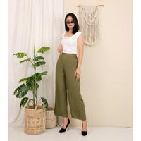 Gambar ALMANO Culotte Basic Hightwaist / Celana Kulot Wanita / Celana Rayon Premium - Coffee dari Almano Kota Medan 5 Tokopedia