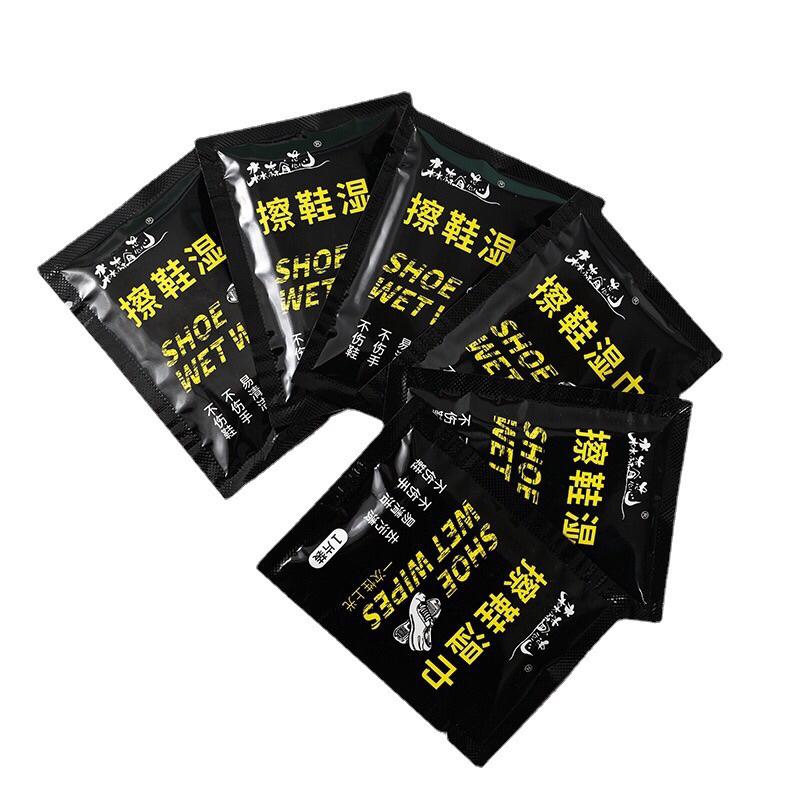 1 Gói khăn ướt xà phòng lau giày, balo, quần áo chống bám bẩn tẩy trắng bỏ túi tiện lợi (G11)) 1