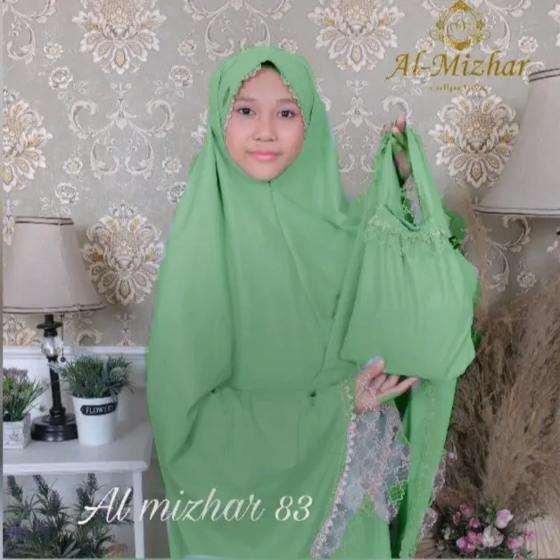 Mukena Anak Katun Premium 3 in 1 Usia 8 - 12 Tahun