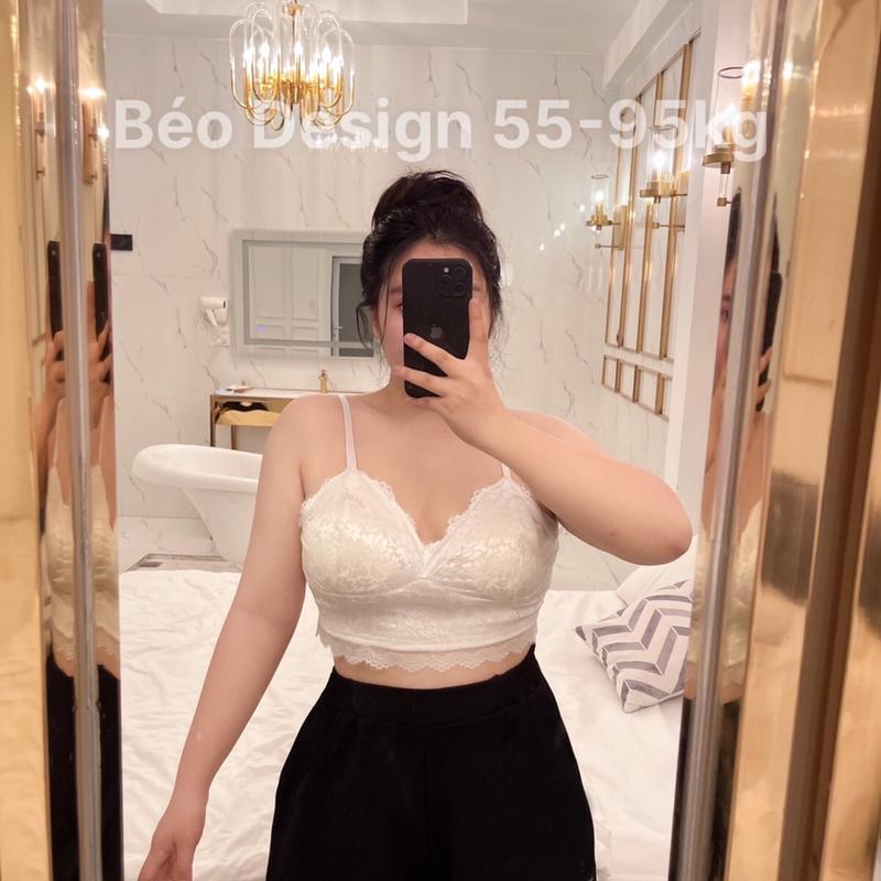 Bigsize - ÁO BRA REN ( Đen - Trắng - Tím - Be - Hồng ) Top Nữ 4