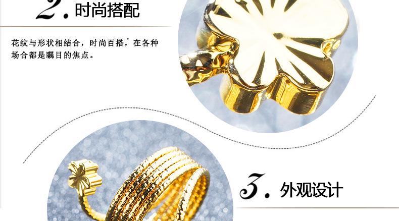 Product Introduction of European Coin Alluvial Gold 24K Gold Plated Spring Ring Imitation Gold Personality Lady Exaggerated Spring Women's Ring Factory Wholesale CHS Kaki Huy Hi Women U 2