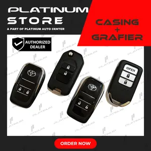 Casing Kunci Model Flip Key + Grafir Mata Kunci | Bergaransi