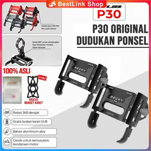P30 GUBECKY Phone Holder Hp Sepeda  Motor Alumunium Alloy Tempat Hp Motor Mobil listrik Dudukan Navigasi Mengendarai Sepeda Motor/Dudukan Telepon Sepeda Dudukan Penyangga Smartphone