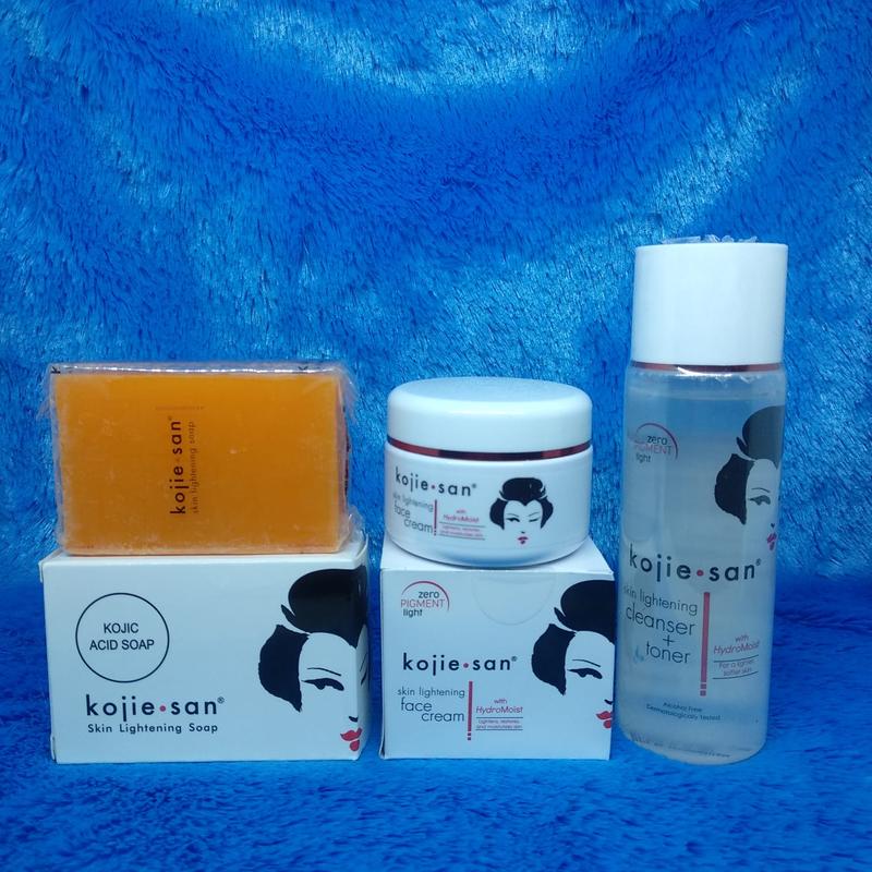Product Introduction of Paket Kojie san / Kojie san 3 in 1 Face Lightening Cream 30 gr / toner 100 ml / sabun 65 gr Original 100% BPOM 0
