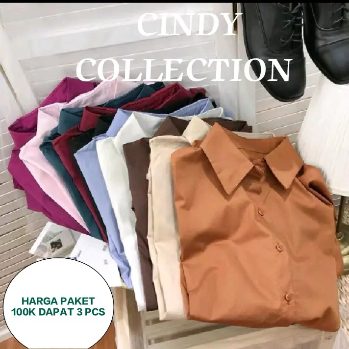 kemeja santri putri/blouse wanita termurah Polos