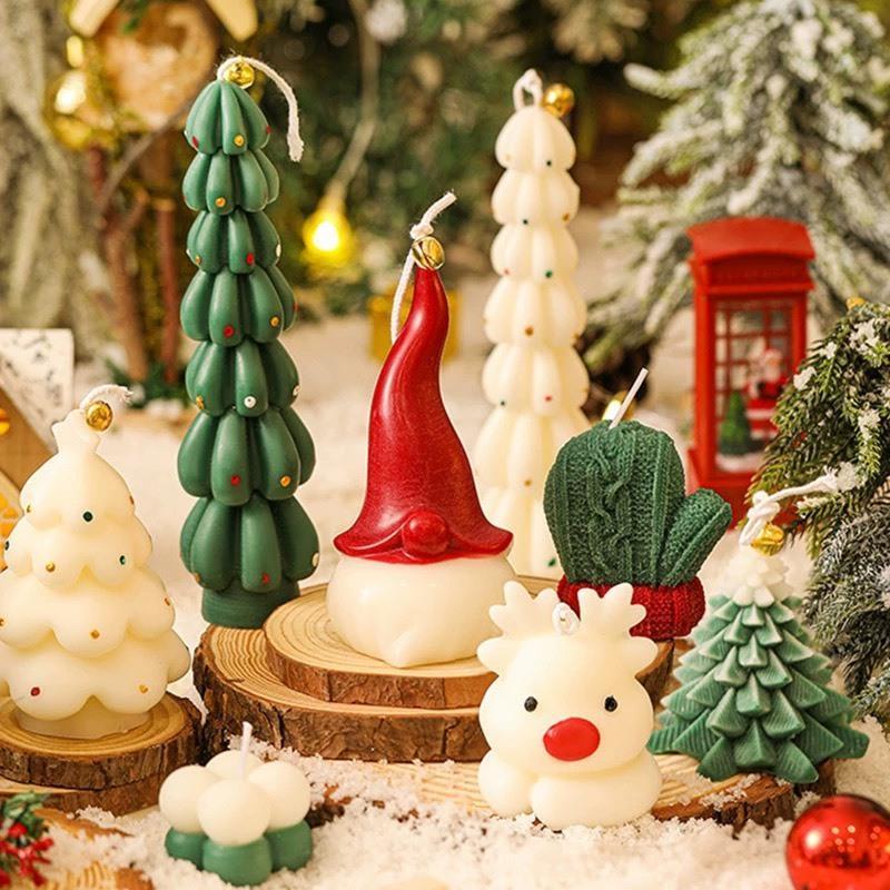 Nến thơm hình noel tổng hợp, nến thơm hình bánh quy, nến thơm hình cây thông noel - Gọn Decor 0