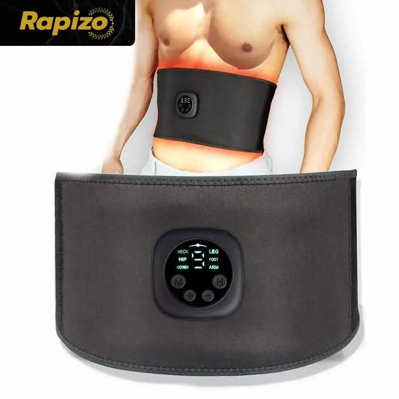 Rapizo Alat Stimulator Otot Fitness Belt Six Pack EMS Muscle Trainer