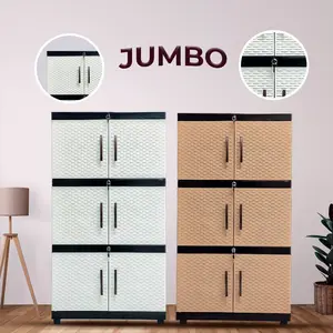lemari plastik jumbo susun 3 galaxy kunci Furniture